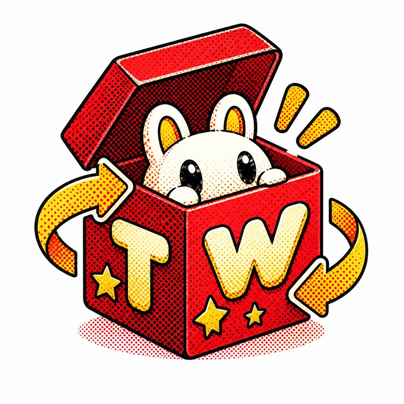 Toy Wanted comic box mascot