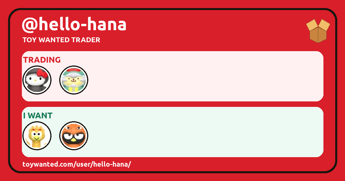 @hello-hana trading badge